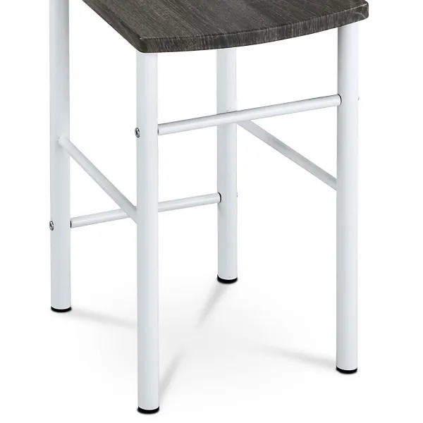 Nemý sluha 81870 WT biely lak/čierny dub, 119 cm