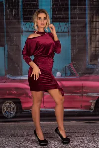 Alega Dámske šaty MILONA MAROON Farba: Bordová, Veľkosť: M