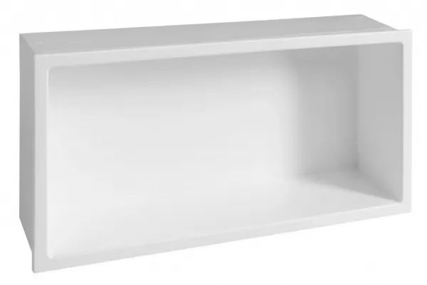 POLYSAN - INSERTA zapustená polica do obkladu, liaty mramor, 810x270, biela 1301-82