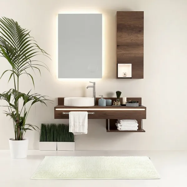 ArtFlhf Kúpeľňový set BATI | 50x80/40x50 Farba: Smotanová biela