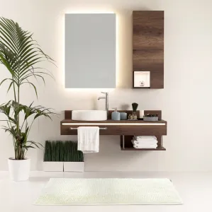 ArtFlhf Kúpeľňový set BATI | 50x80/40x50 Farba: Smotanová biela