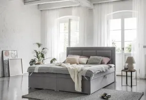 ArtElta Manželská posteľ VIVRE Boxspring | 180 x 200 cm Farba VIVRE: Monolith 84