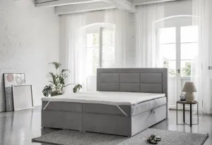 ArtElta Manželská posteľ VIVRE Boxspring | 180 x 200 cm Farba VIVRE: Monolith 84
