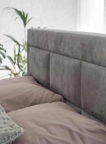 ArtElta Manželská posteľ VIVRE Boxspring | 180 x 200 cm Farba VIVRE: Monolith 84