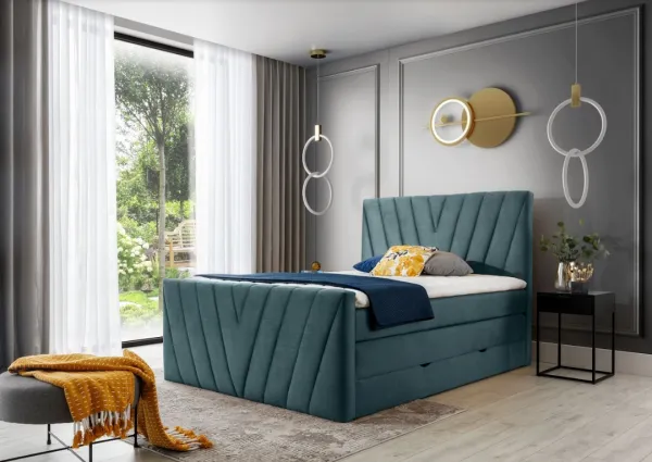 ArtElta Manželská posteľ CANDICE Boxspring | 140 x 200 cm Farba: Poco 07 