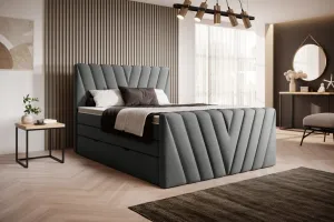 ArtElta Manželská posteľ CANDICE Boxspring | 140 x 200 cm Farba: Savoi 38