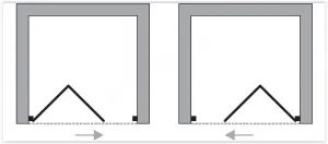 FORTE - Sprchová zástena DOMINO - Farba rámu zásteny - Plast biely, Rozmer A - 100, Smer zatváranie - Univerzálny Ľavé / Pravé, Výplň - Polystyrol 2,2 mm (acrilico), Výška - 185 BSDOM10P