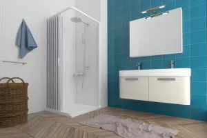 FORTE - Sprchová zástena FLEX - VENERE NEW - Rozmer A - 80, Rozmer B - 80, Rozmer C - 185, Typ otvárania - Zatváranie na stranu OLBBXF110001