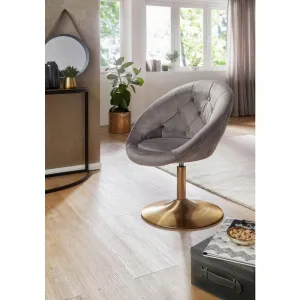 Otočná stolička sivá