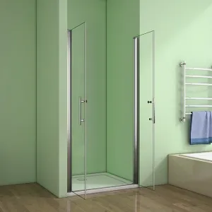 H K - Sprchové dvere MELODY D2 85 dvojkrídlové 81-85 x 195, číre sklo SE- MELODYD285