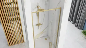 REA - Sprchové dvere Rapid Swing Brush Gold 100 REA-K2503