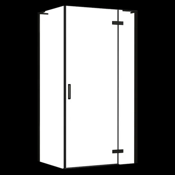 REA/S - Sprchová kabína Hugo Black 80x80 KPL-45220