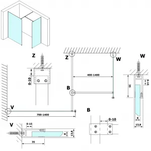 GELCO - VARIO číre sklo700x2000 GX1270