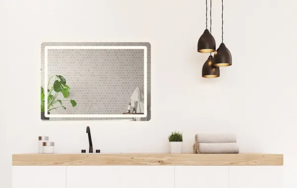 Tutumi Dotykové zrcadlo s LED osvětlením COLOR 80x60 cm