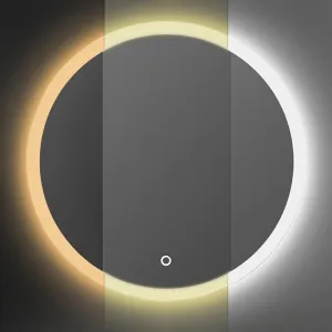 Tutumi Kulaté dotykové zrcadlo s LED osvětlením Simple 90 cm