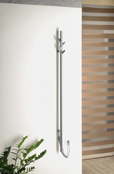 SAPHO - PASADOR elektrický sušiak uterákov, guľatý, 150x1500 30 W, leštená nerez ER175V