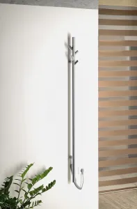 SAPHO - PASADOR elektrický sušiak uterákov, guľatý, 150x1500 30 W, leštená nerez ER175V
