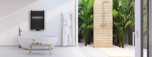 INVENA - Kúpeľňový radiátor 540 x 800, čierny UG-03-080-A