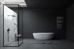 INVENA - Kúpeľňový radiátor 540 x 1000, čierny UG-03-100-A