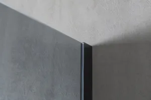 GELCO - VARIO BLACK jednodielna sprchová zástena na inštaláciu k stene, dymové sklo, 800  GX1380GX1014