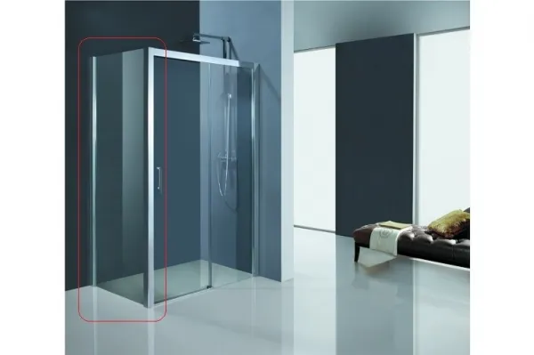 HOPA - Pevná stena ESTRELA - FARBA rámu - Chróm / Leštený hliník (ALU), Pevná stena - 80, Smer zatvárania - Univerzálny Ľavé / Pravé, Výplň - Číre bezpečnostné sklo - 6 mm BCESTR80PSCC