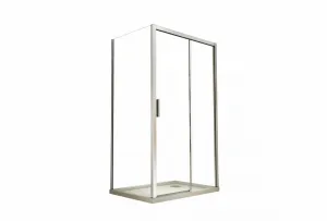 BESCO - Bočný panel ACTIS - FARBA rámu - Chróm / Leštený hliník (ALU), Rozmer A - 80, Rozmer C - 195, Smer zatvárania - Univerzálne Ľavé / Pravé, Výplň - Číre bezpečnostné sklo - 8 mm BCACT80PSCC