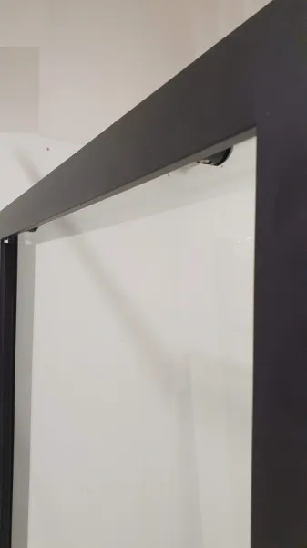 OLSEN SPA - Sprchové dvere do niky TREOS NEW BLACK - FARBA rámu - Čierna matná, Rozmer A - 100, Smer zatvárania - Univerzálne Ľavé / Pravé, Výplň - Číre bezpečnostné sklo - 6 mm OLBTREO100BC