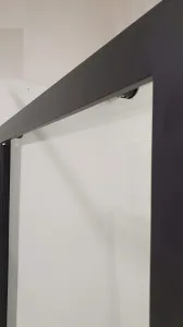 OLSEN SPA - Sprchové dvere do niky TREOS NEW BLACK - FARBA rámu - Čierna matná, Rozmer A - 100, Smer zatvárania - Univerzálne Ľavé / Pravé, Výplň - Číre bezpečnostné sklo - 6 mm OLBTREO100BC