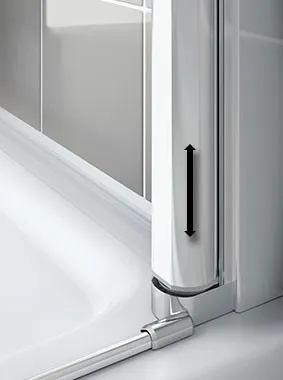 Kermi Kyvné dvere Cada XS 1WL 1000x2000 960-1010 STR.LESK číre+Clean CK1WL10020VPK