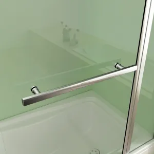 H K - Vaňová zástena s pevnou stenou V2 120 cm, číre sklo, oblý roh SE-V2120OSET