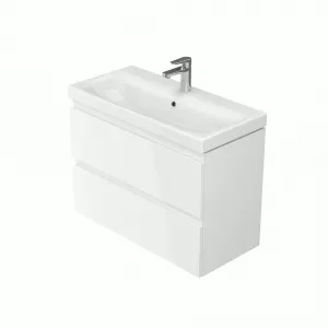 CERSANIT - SET 979 MODUO SLIM 80 BIELA DSM (SKRINKA + UMÝVADLO) S801-225-DSM
