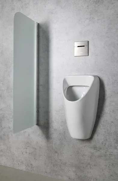 SAPHO - SCHWARN keramický urinál, zadný prívod, zadný odpad, biela 201.701.4