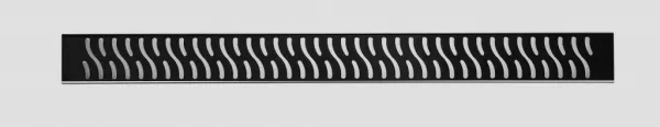 HOPA - Odtokový žľab Standardline BLACK - Dĺžka - 80, Variant roštu - Harmony OLPZLABST79BH