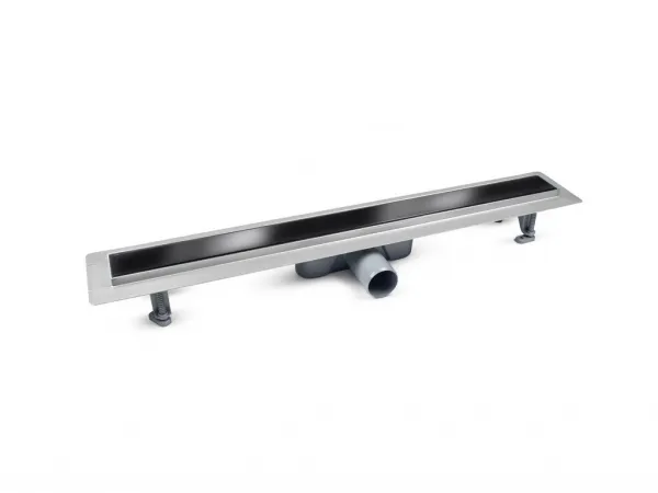 BESCO - Odtokový žľab VIRGO BLACK - Rozmer A - 60 cm ZLOL60VBL