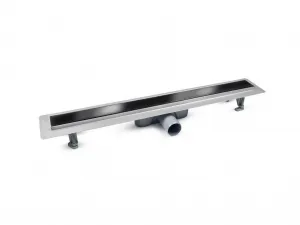 BESCO - Odtokový žľab VIRGO BLACK - Rozmer A - 60 cm ZLOL60VBL