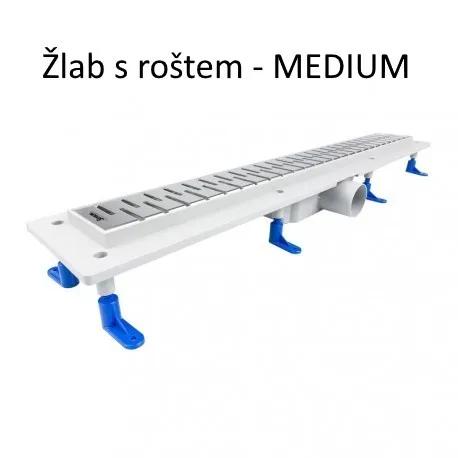 HOPA - Odtokový žľab Standardline MEDIUM - Dĺžka - 100 OLPZLABST99