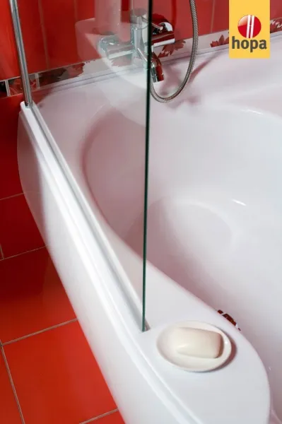 OLSEN SPA - Vaňová zástena HOPA EVORA - Farba rámu zásteny - Hliník chróm, Rozmer A - 80 cm, Smer zatváranie - Univerzálny Ľavé / Pravé, Výplň - Číre bezpečnostné sklo - 5 mm BCEVOR80CC