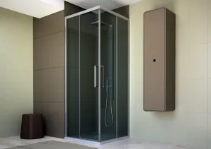 FORTE - sprchovací kút URBAN ESSENCE A1FS - Farba rámu zásteny - Hliník ossidato, Rozmer A - 90, Smer zatváranie - Pravé (DX), Výplň - Číre bezpečnostné sklo - 6 mm, Výška - 200 BEA13DXA1