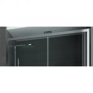FORTE - sprchovací kút URBAN ESSENCE A1FS - Farba rámu zásteny - Hliník ossidato, Rozmer A - 90, Smer zatváranie - Pravé (DX), Výplň - Číre bezpečnostné sklo - 6 mm, Výška - 200 BEA13DXA1