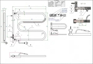 HOPA - Elektrický sušiak otočný - Rozmery sušiakov - ES 2 - 35 × 565 × 475 mm, komaxit, 40 W OLBES2OB