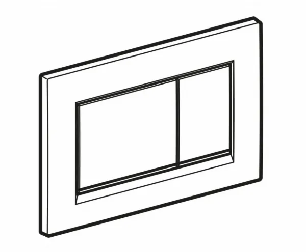 Geberit Sigma30 - Ovládacie tlačidlo Sigma30 LESK, čierna/chróm 115.883.KM.1