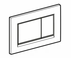 Geberit Sigma30 - Ovládacie tlačidlo Sigma30 LESK, čierna/chróm 115.883.KM.1