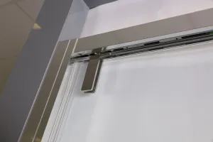 HOPA - Sprchové dvere ADRA - Farba rámu zásteny - Hliník leštený, Rozmer A - 150, Smer zatváranie - Ľavé (SX), Výplň - Číre bezpečnostné sklo - 8 mm BCADRA15CCL