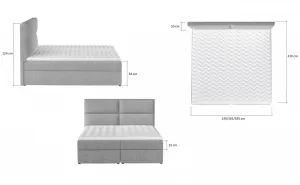 Boxspringová posteľ AMBER 160 Eltap