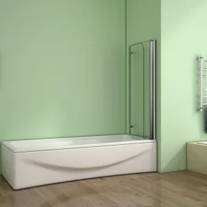 H K - Vaňová zástena S22 120x140cm - dvojdielna sklopná, číre sklo SE-S22-120