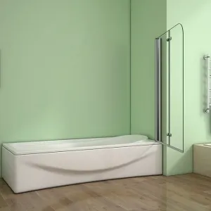 H K - Vaňová zástena S22 120x140cm - dvojdielna sklopná, číre sklo SE-S22-120