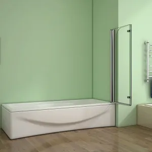 H K - Vaňová zástena S22 120x140cm - dvojdielna sklopná, číre sklo SE-S22-120