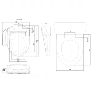SAPHO - BLOOMING EKO PLUS elektronický bidet NB-1160D
