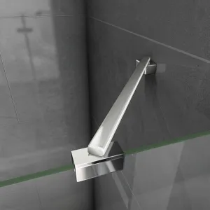 H K - Vaňová zástena S3 CLEAR 100x140cm - trojdielna sklopná, číre sklo SE-S3CLEAR100