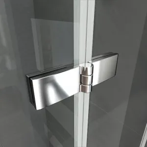 H K - Vaňová zástena S3 CLEAR 100x140cm - trojdielna sklopná, číre sklo SE-S3CLEAR100